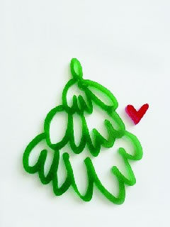 Heidi Grace - winter winter tree sketch  (sold in 3's)